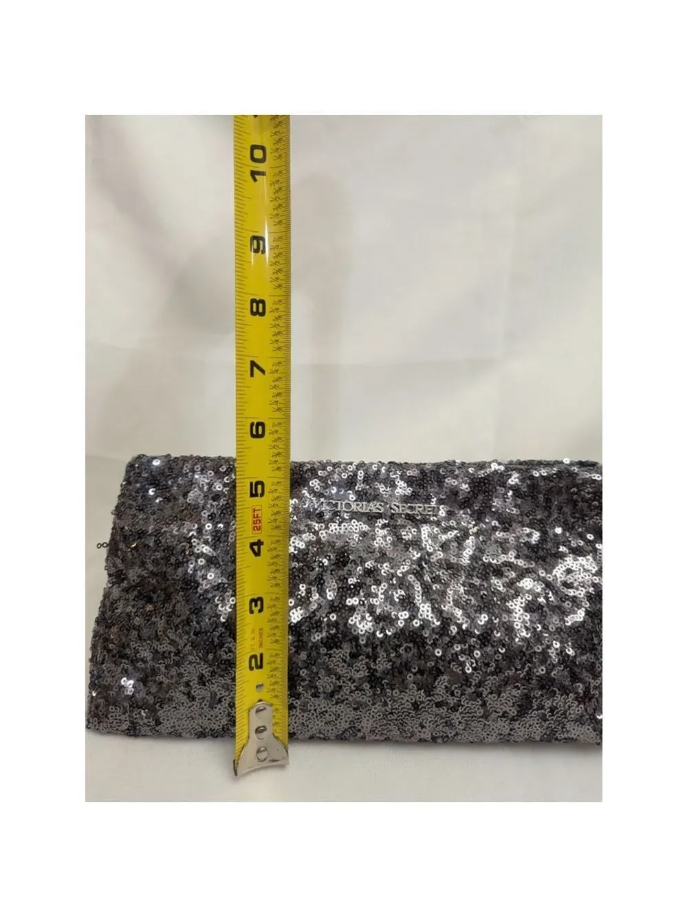 Victoria's Secret Silver Sequin Pouch Bag